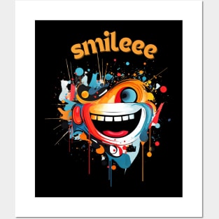 Smile Shirt, A Positive Mood, Smiley Snows, Sweet T-shirt, Happy Shirt Posters and Art